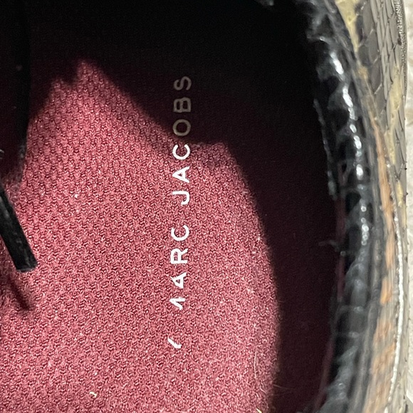 Marc by Marc Jacobs Two Tone Python Embossed Leather Sneakers - Picture 11 of 11